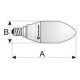 Bombilla LED vela C35